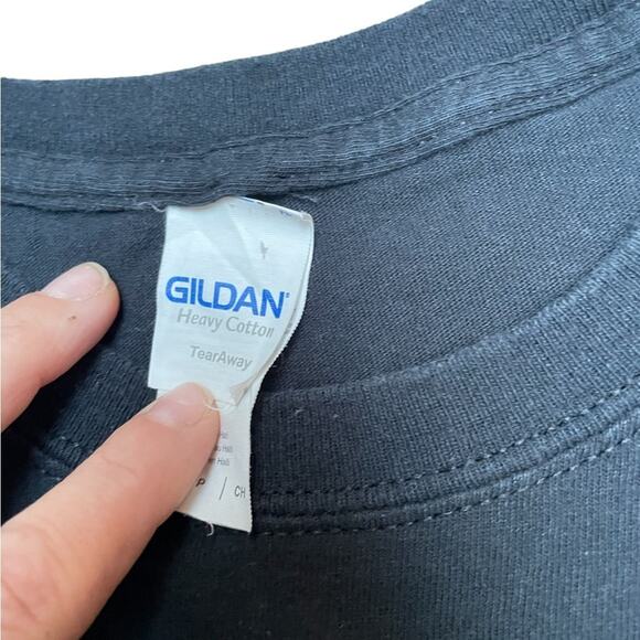 Gildan howling Wolf graphic black short sleeve cotton unisex tee size small - Picture 6 of 7